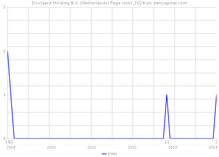 Doolaard Holding B.V. (Netherlands) Page visits 2024 
