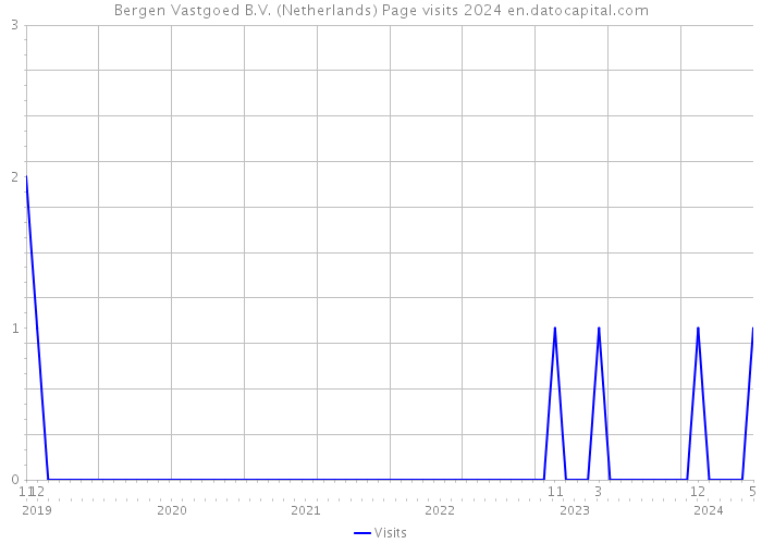Bergen Vastgoed B.V. (Netherlands) Page visits 2024 