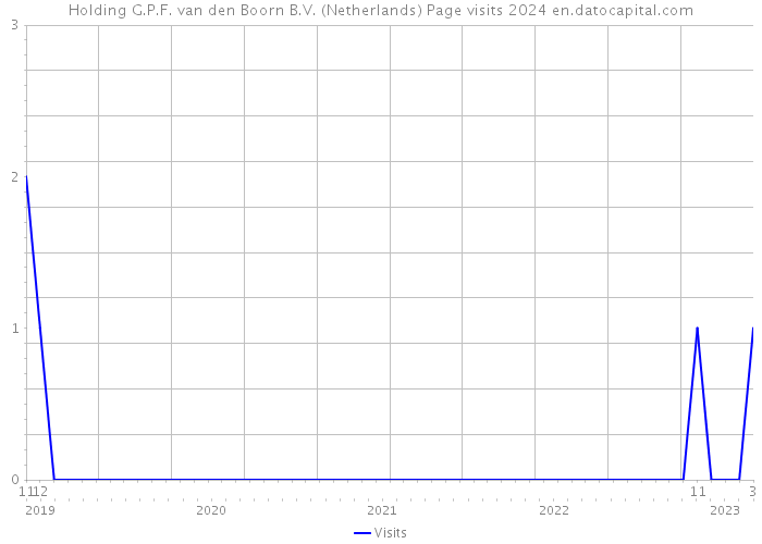Holding G.P.F. van den Boorn B.V. (Netherlands) Page visits 2024 