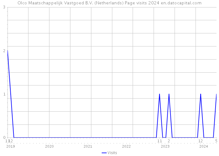 Olco Maatschappelijk Vastgoed B.V. (Netherlands) Page visits 2024 
