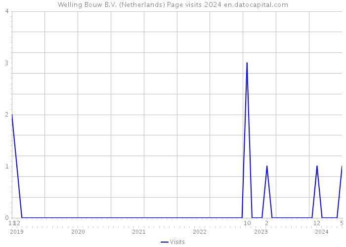 Welling Bouw B.V. (Netherlands) Page visits 2024 