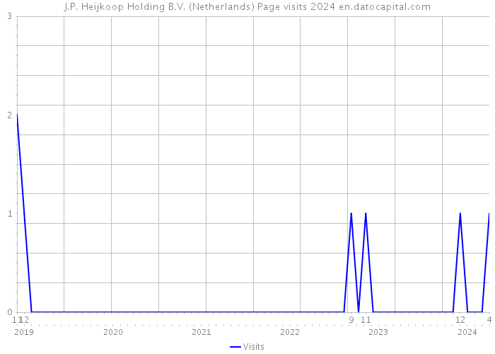 J.P. Heijkoop Holding B.V. (Netherlands) Page visits 2024 
