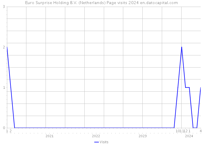 Euro Surprise Holding B.V. (Netherlands) Page visits 2024 