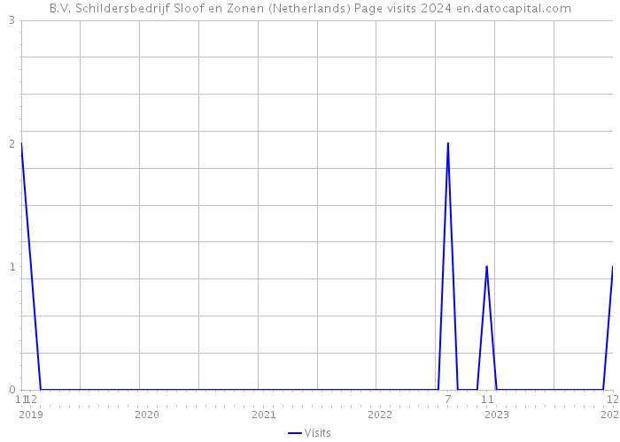 B.V. Schildersbedrijf Sloof en Zonen (Netherlands) Page visits 2024 