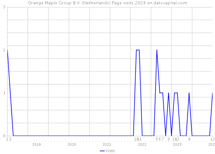 Orange Maple Group B.V. (Netherlands) Page visits 2024 
