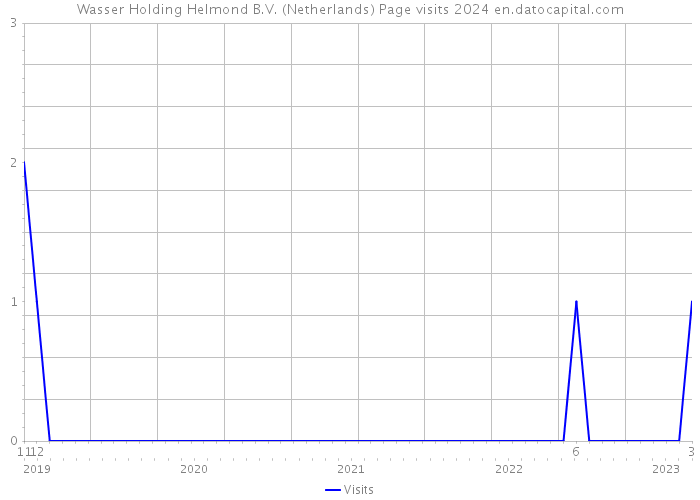 Wasser Holding Helmond B.V. (Netherlands) Page visits 2024 