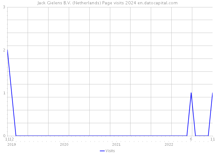 Jack Gielens B.V. (Netherlands) Page visits 2024 