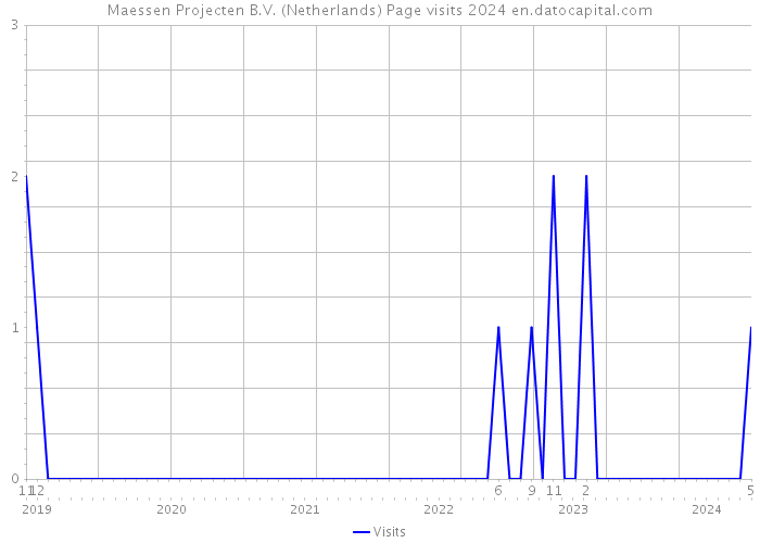 Maessen Projecten B.V. (Netherlands) Page visits 2024 