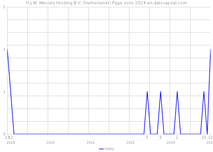 H.J.W. Wessels Holding B.V. (Netherlands) Page visits 2024 