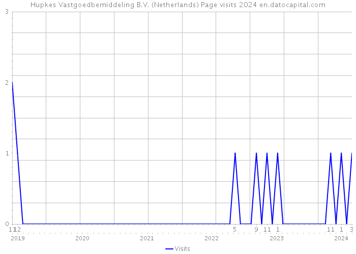 Hupkes Vastgoedbemiddeling B.V. (Netherlands) Page visits 2024 