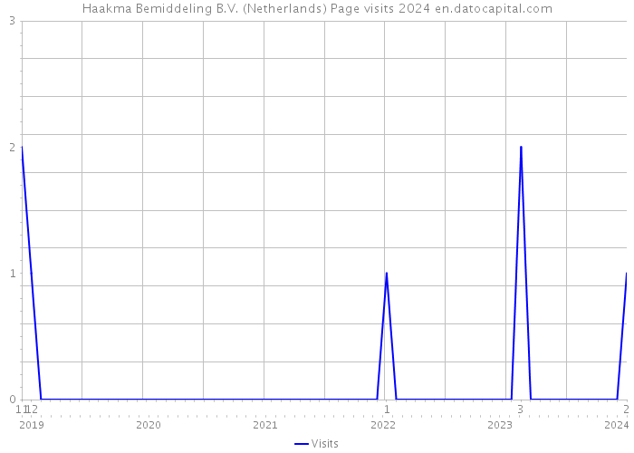 Haakma Bemiddeling B.V. (Netherlands) Page visits 2024 