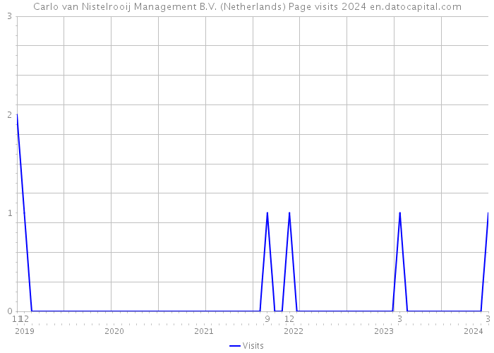 Carlo van Nistelrooij Management B.V. (Netherlands) Page visits 2024 