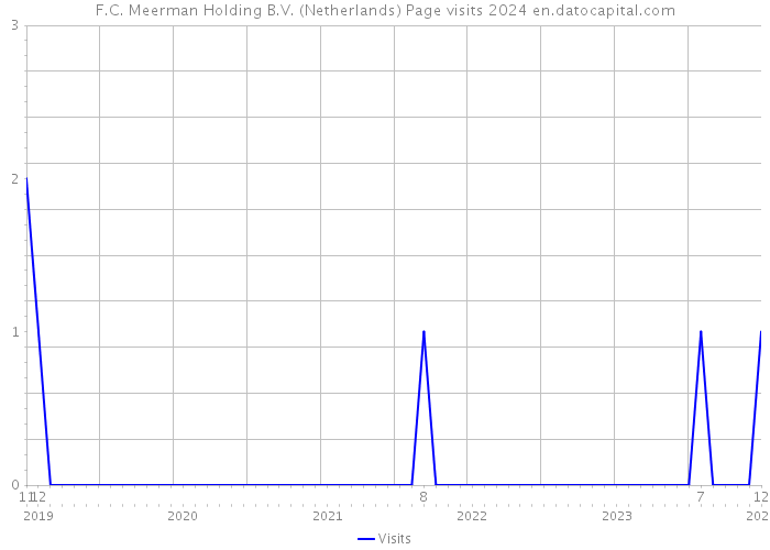 F.C. Meerman Holding B.V. (Netherlands) Page visits 2024 