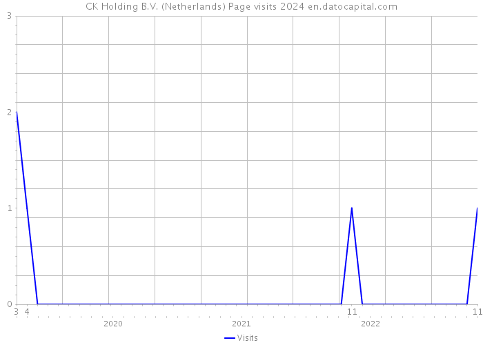 CK Holding B.V. (Netherlands) Page visits 2024 