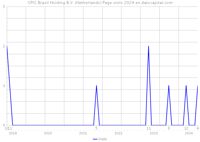 CPIC Brazil Holding B.V. (Netherlands) Page visits 2024 