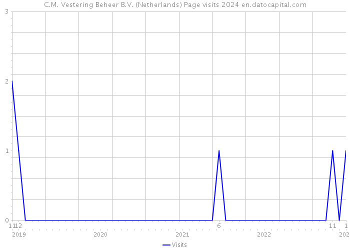 C.M. Vestering Beheer B.V. (Netherlands) Page visits 2024 