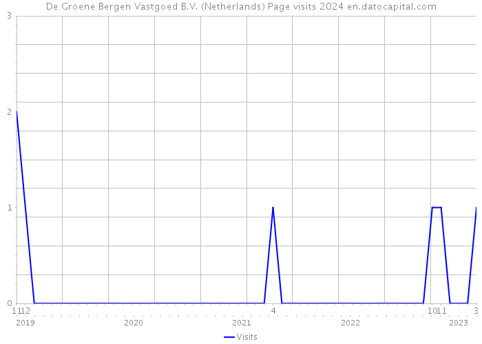 De Groene Bergen Vastgoed B.V. (Netherlands) Page visits 2024 