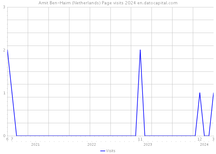 Amit Ben-Haim (Netherlands) Page visits 2024 