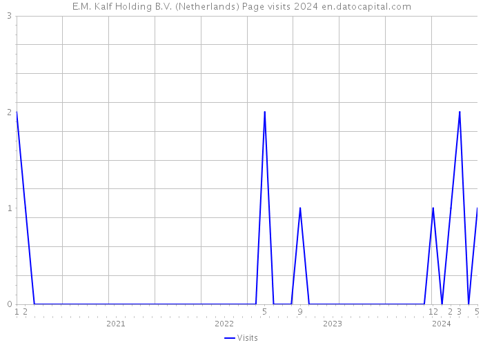 E.M. Kalf Holding B.V. (Netherlands) Page visits 2024 
