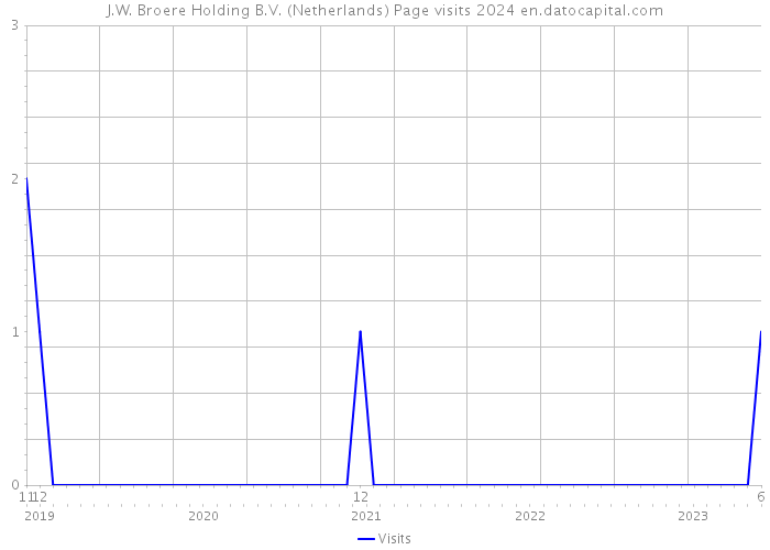 J.W. Broere Holding B.V. (Netherlands) Page visits 2024 