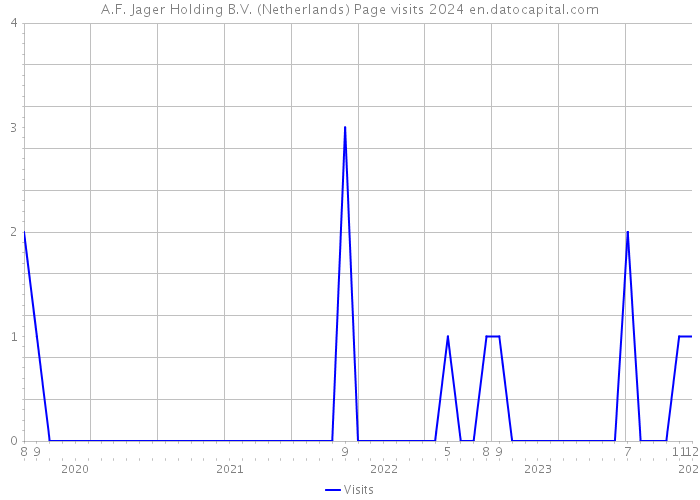A.F. Jager Holding B.V. (Netherlands) Page visits 2024 