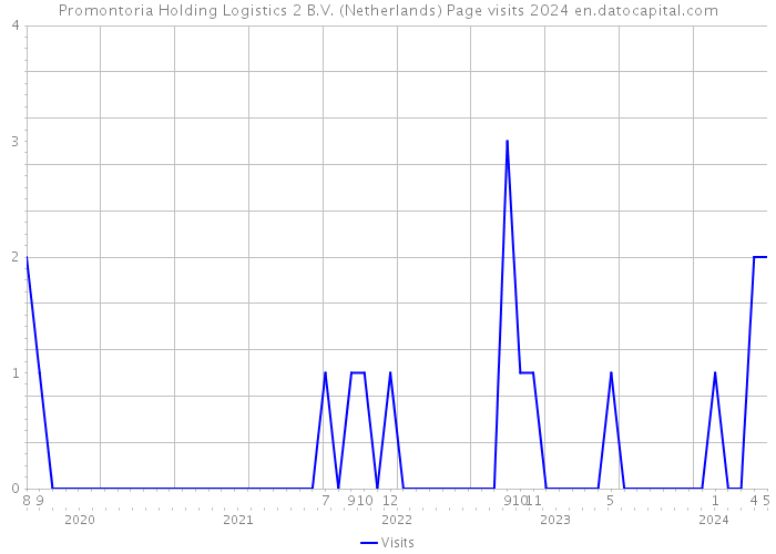 Promontoria Holding Logistics 2 B.V. (Netherlands) Page visits 2024 