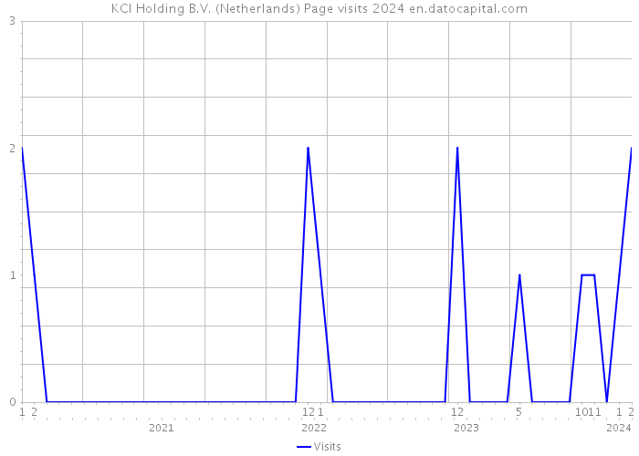 KCI Holding B.V. (Netherlands) Page visits 2024 