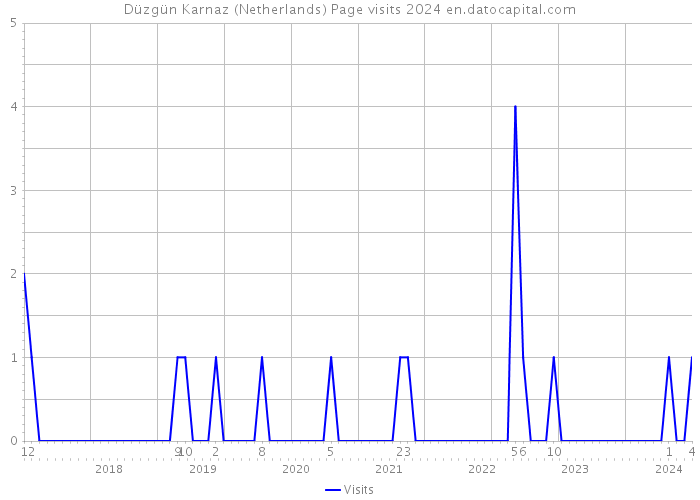 Düzgün Karnaz (Netherlands) Page visits 2024 