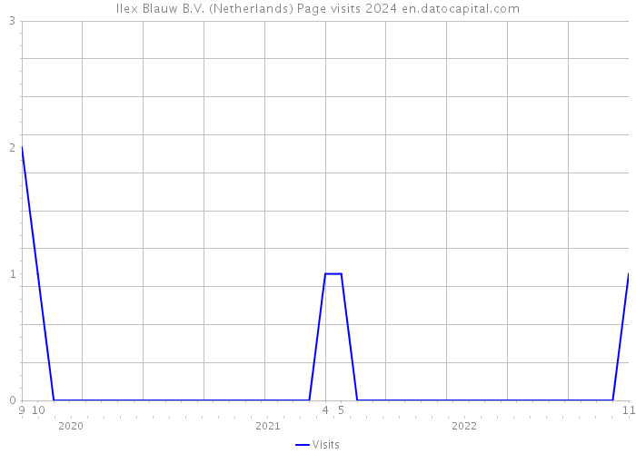 Ilex Blauw B.V. (Netherlands) Page visits 2024 