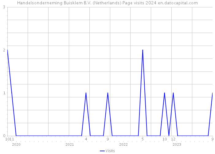 Handelsonderneming Buisklem B.V. (Netherlands) Page visits 2024 