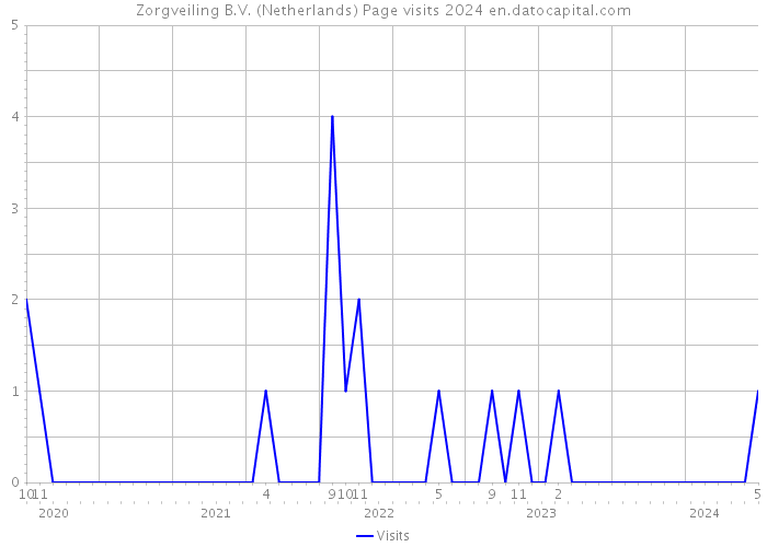 Zorgveiling B.V. (Netherlands) Page visits 2024 