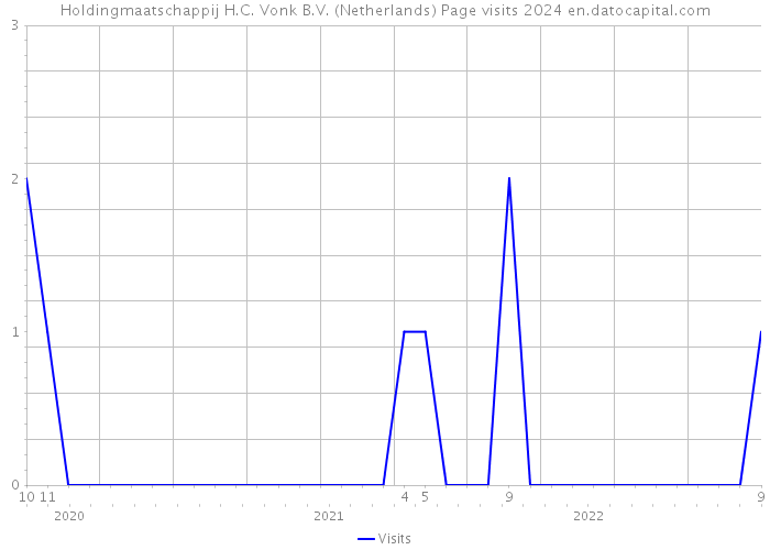 Holdingmaatschappij H.C. Vonk B.V. (Netherlands) Page visits 2024 