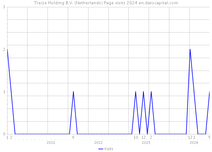 Treize Holding B.V. (Netherlands) Page visits 2024 