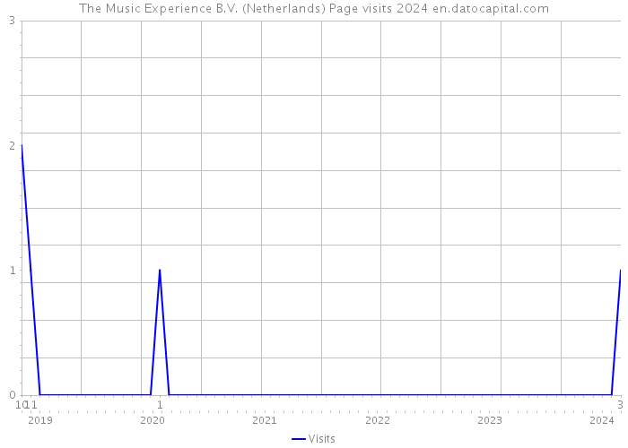 The Music Experience B.V. (Netherlands) Page visits 2024 