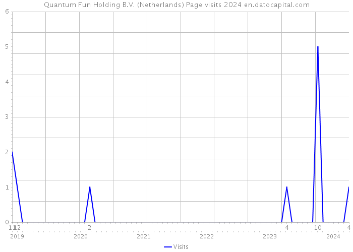 Quantum Fun Holding B.V. (Netherlands) Page visits 2024 