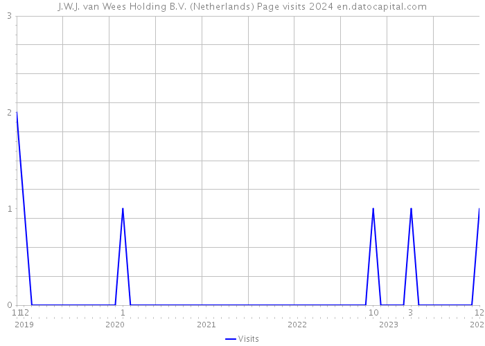 J.W.J. van Wees Holding B.V. (Netherlands) Page visits 2024 