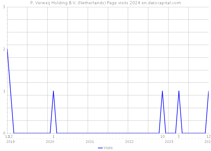 P. Verweij Holding B.V. (Netherlands) Page visits 2024 