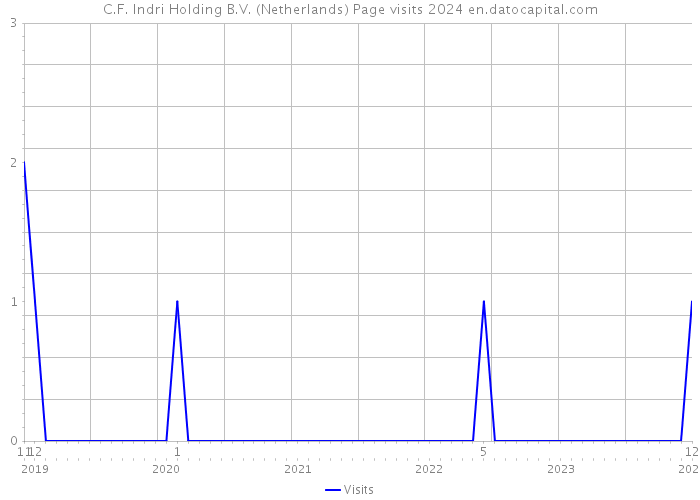 C.F. Indri Holding B.V. (Netherlands) Page visits 2024 