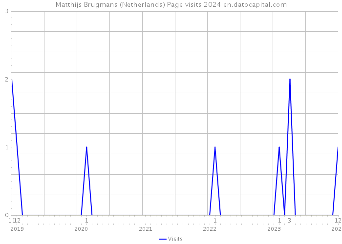 Matthijs Brugmans (Netherlands) Page visits 2024 