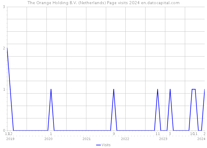 The Orange Holding B.V. (Netherlands) Page visits 2024 