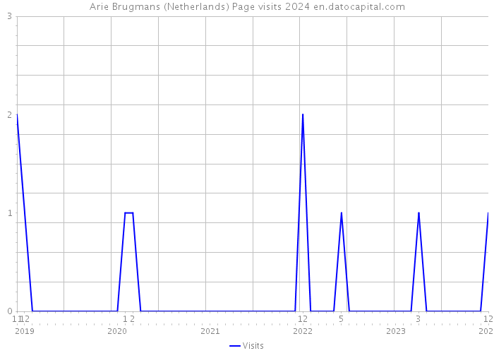 Arie Brugmans (Netherlands) Page visits 2024 