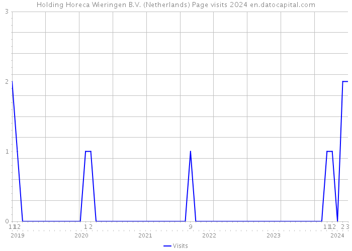 Holding Horeca Wieringen B.V. (Netherlands) Page visits 2024 