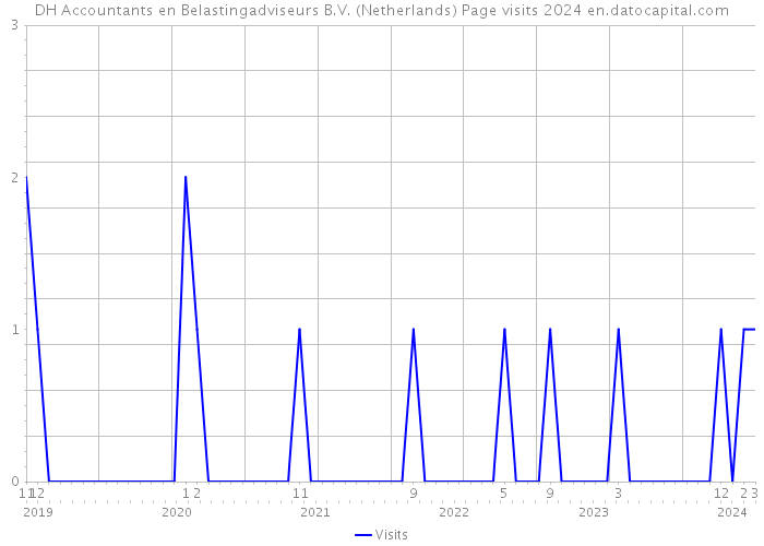 DH Accountants en Belastingadviseurs B.V. (Netherlands) Page visits 2024 