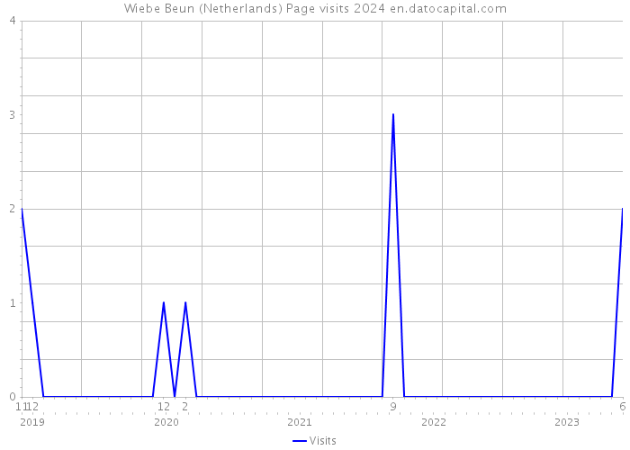 Wiebe Beun (Netherlands) Page visits 2024 