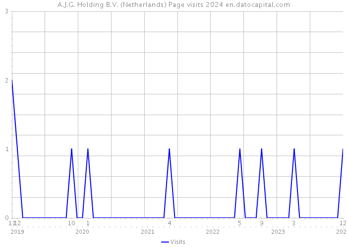 A.J.G. Holding B.V. (Netherlands) Page visits 2024 