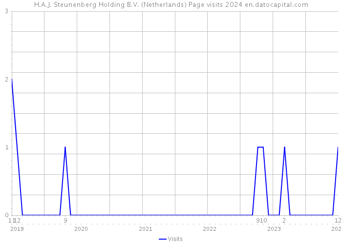 H.A.J. Steunenberg Holding B.V. (Netherlands) Page visits 2024 