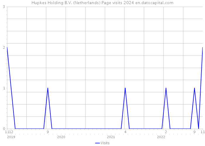Hupkes Holding B.V. (Netherlands) Page visits 2024 