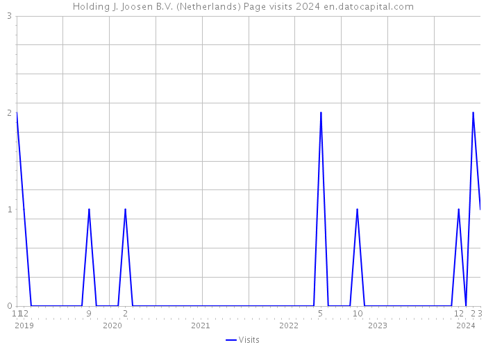 Holding J. Joosen B.V. (Netherlands) Page visits 2024 