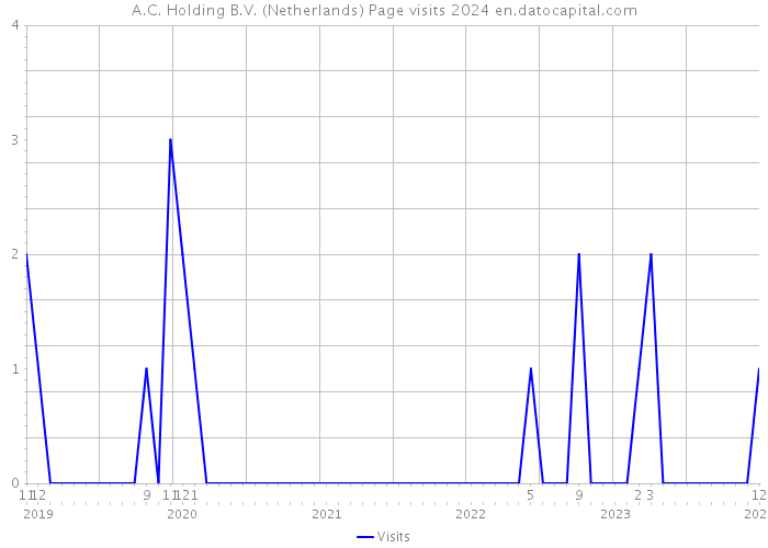 A.C. Holding B.V. (Netherlands) Page visits 2024 