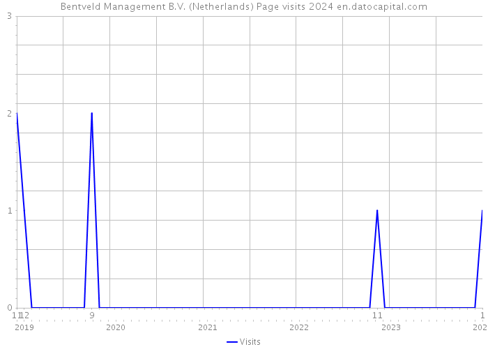 Bentveld Management B.V. (Netherlands) Page visits 2024 